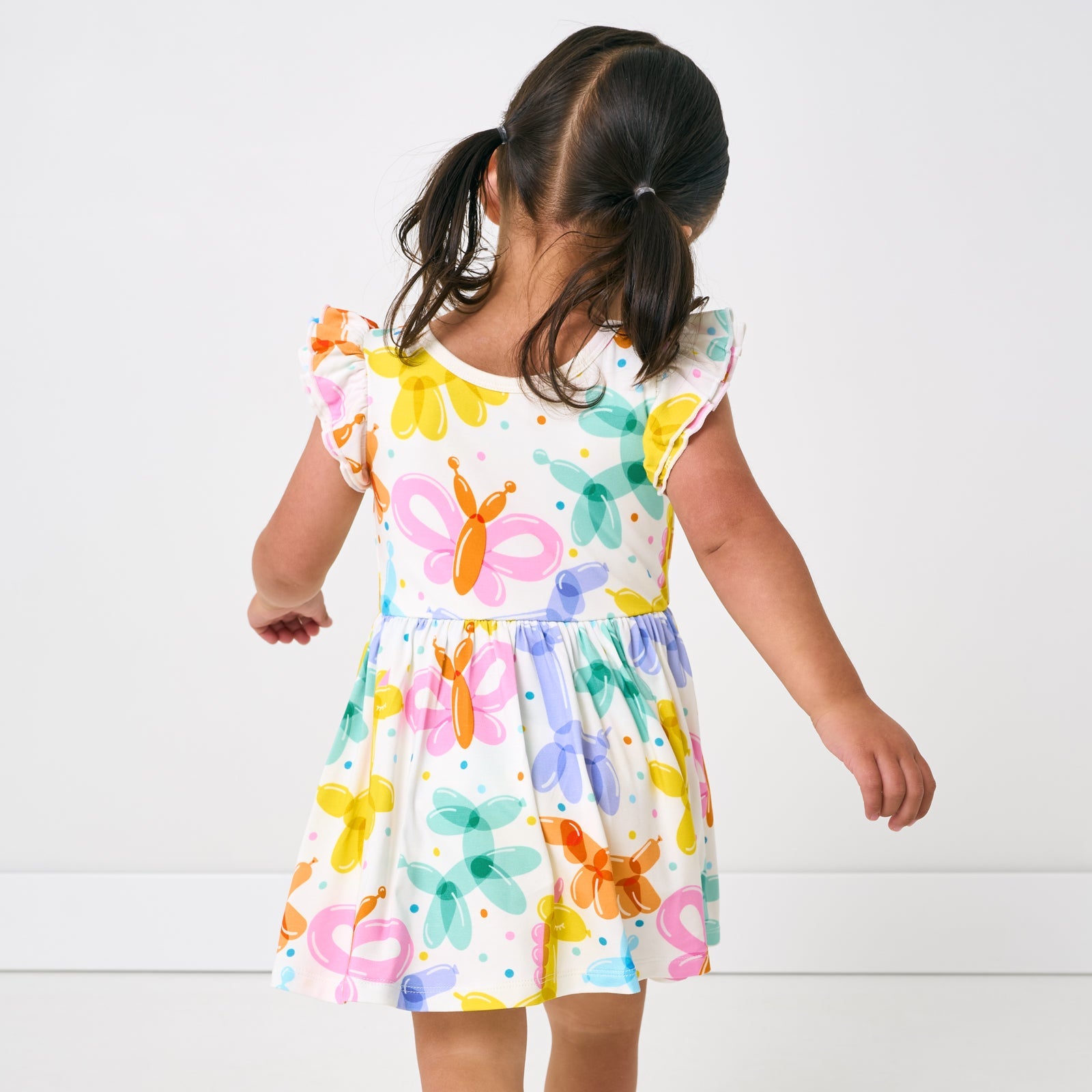 Balloon Bash Flutter Twirl Dress with Bodysuit