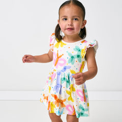 Balloon Bash Flutter Twirl Dress with Bodysuit