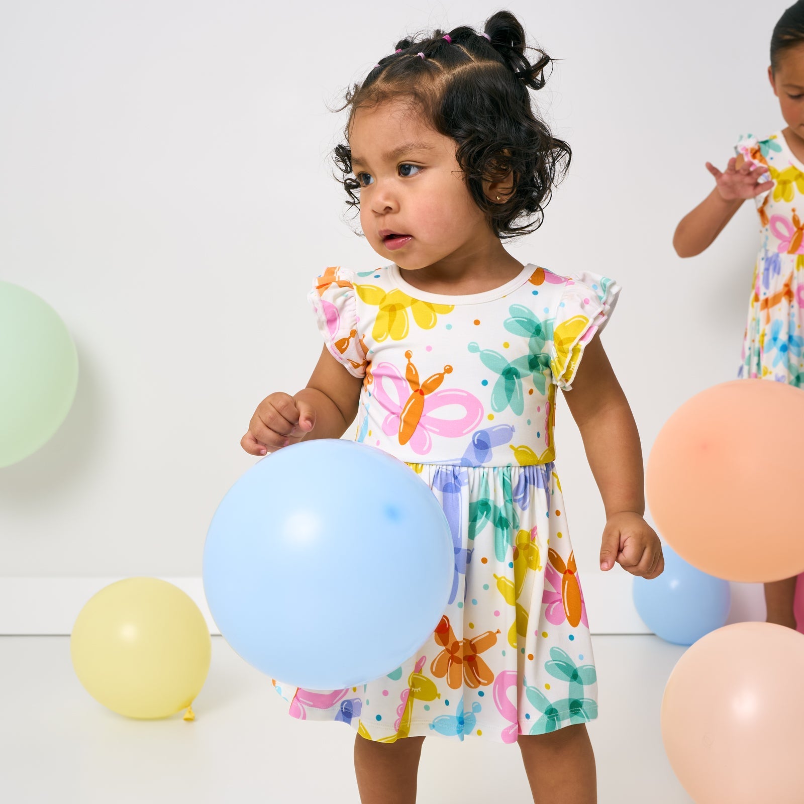 Balloon Bash Flutter Twirl Dress with Bodysuit