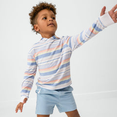 Beachy Stripe Hooded Tee