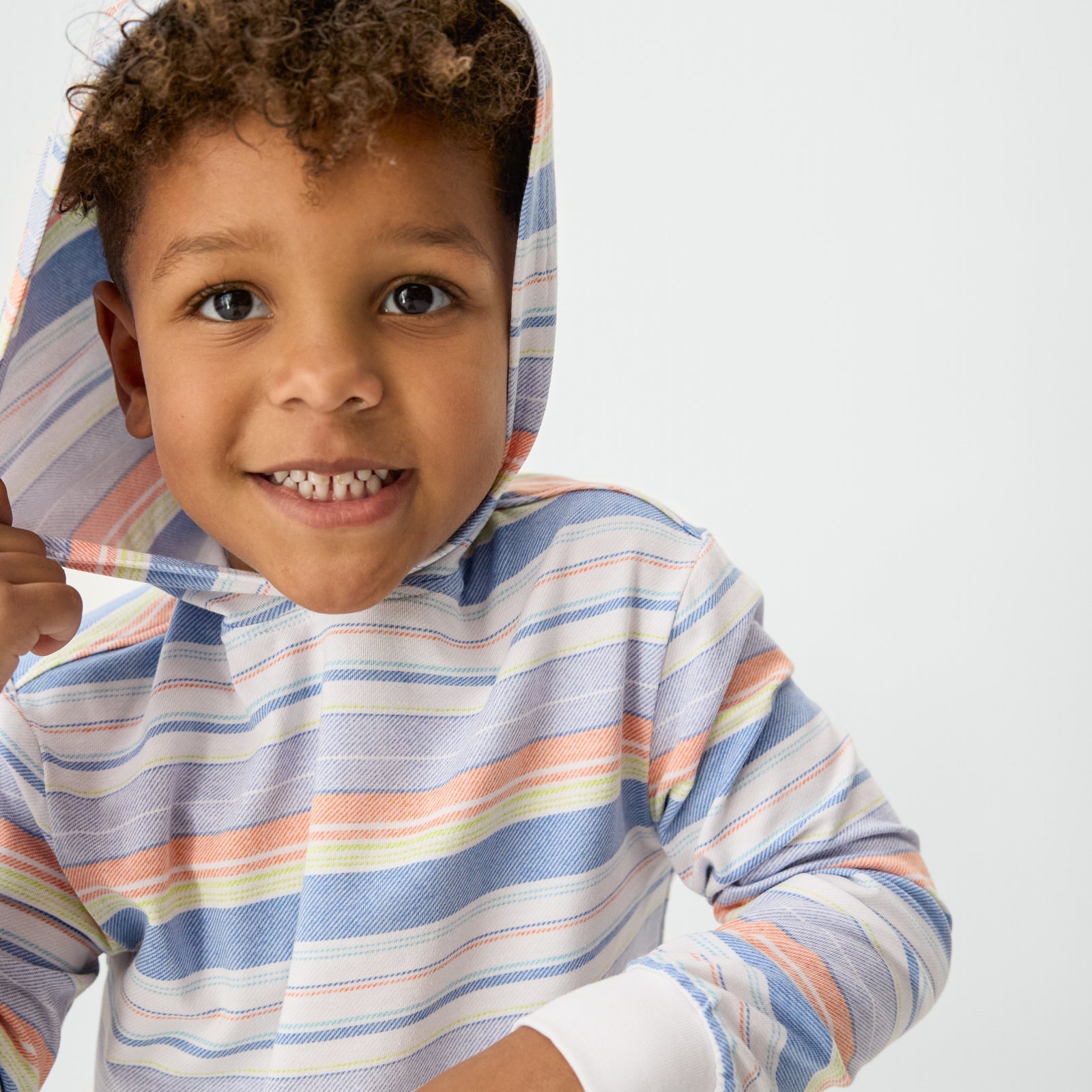 Beachy Stripe Hooded Tee
