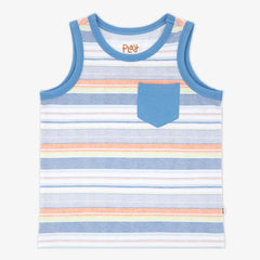 Beachy Stripe Pocket Tank
