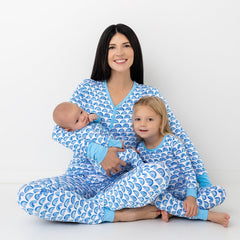 Blue Rainbows Women's Pajama Top