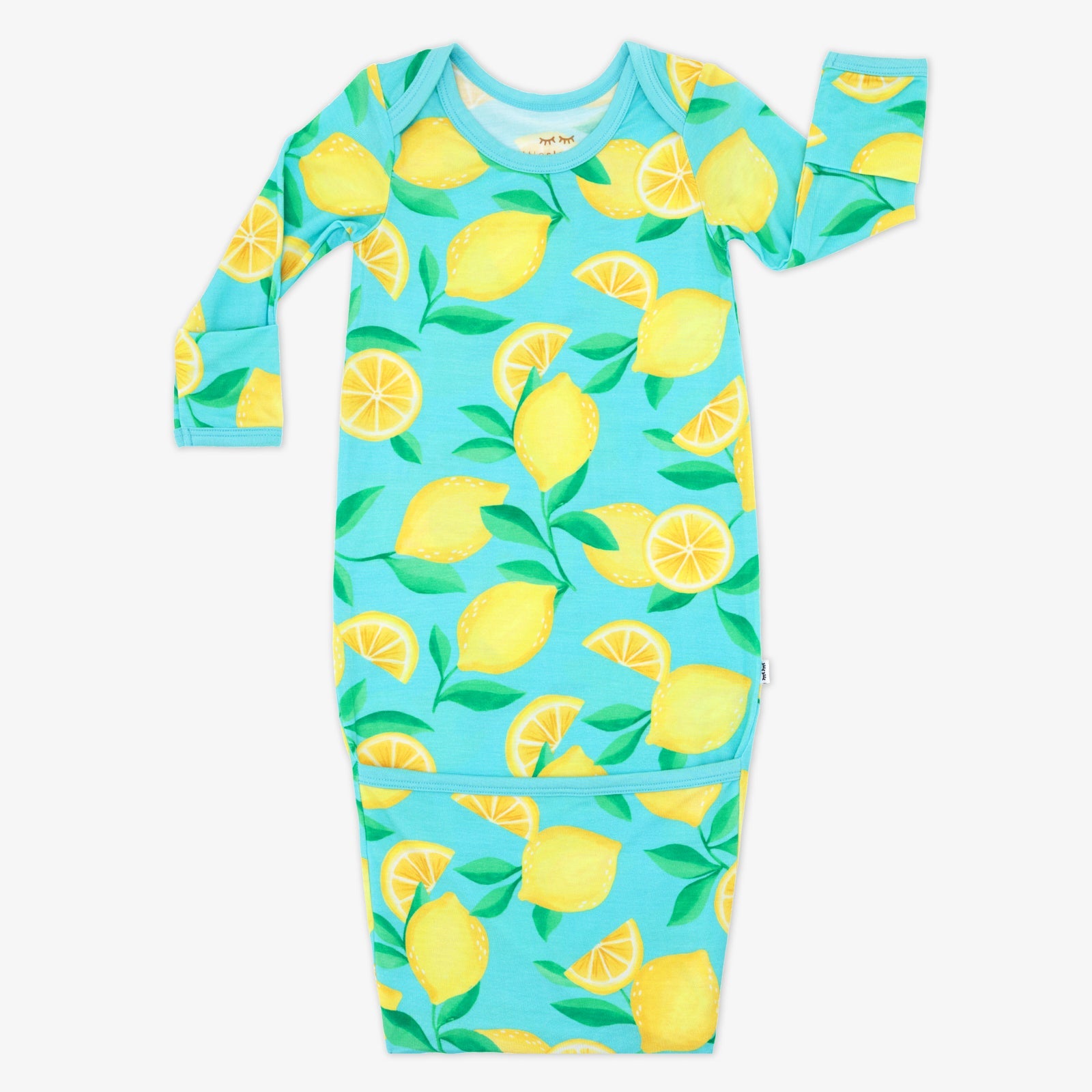 Blue Sunny Citrus Infant Gown