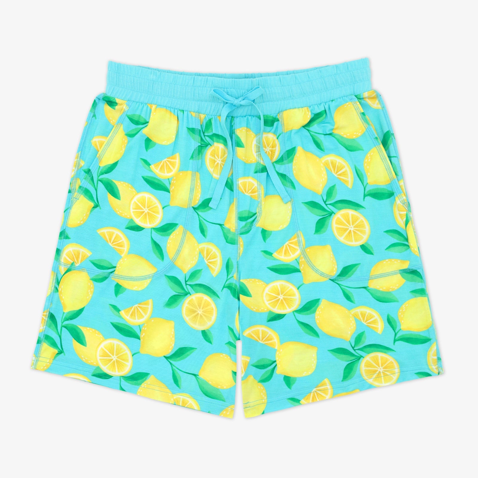 Blue Sunny Citrus Men's Pajama Shorts