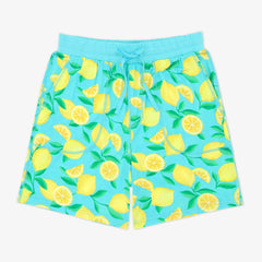 Blue Sunny Citrus Men's Pajama Shorts