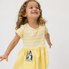 Bluey Garden Games Patch Pocket Dress with Bloomer