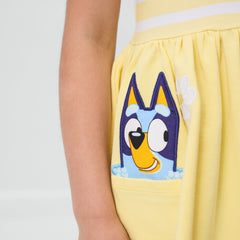 Bluey Garden Games Patch Pocket Dress with Bloomer