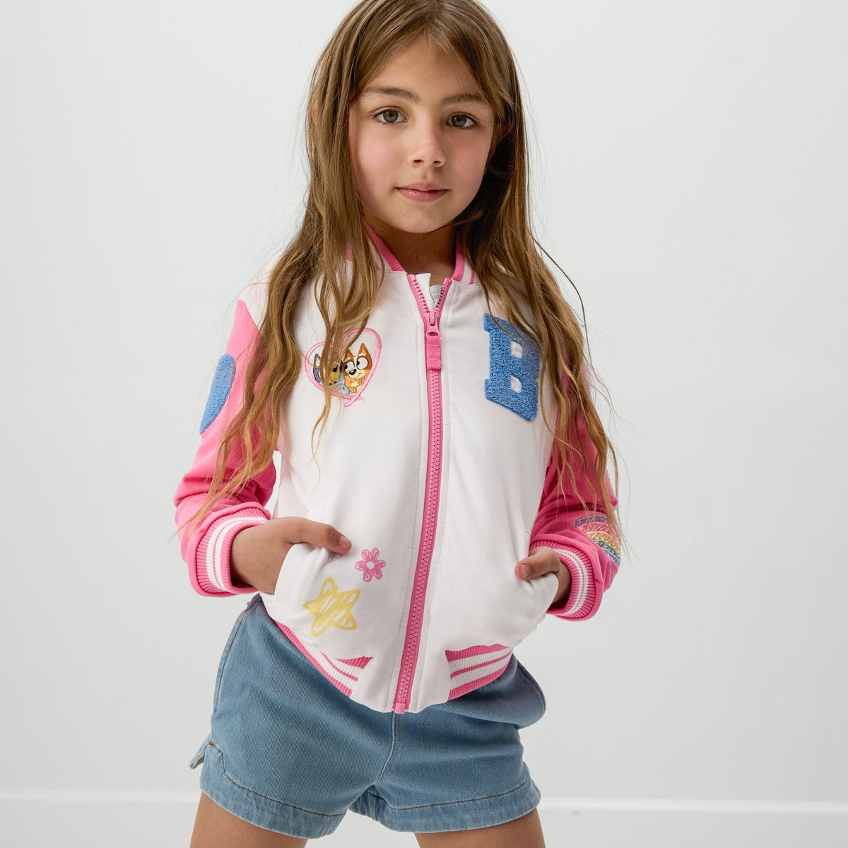 Bluey Pink Bomber Jacket