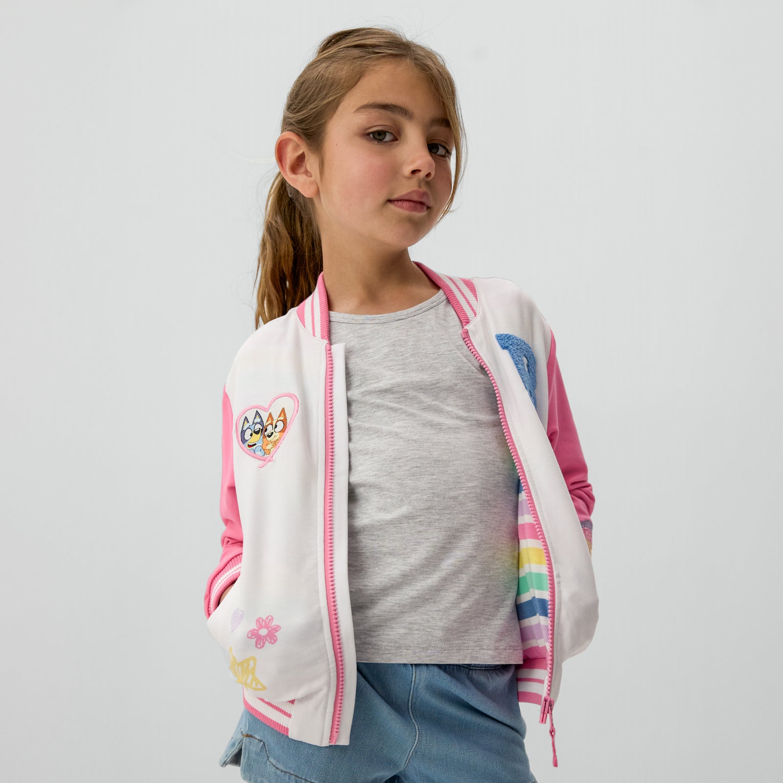 Bluey Pink Bomber Jacket