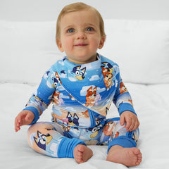 Bluey Blue Sleepytime Bandana Bib
