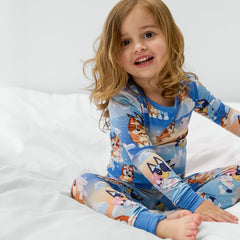 Bluey Blue Sleepytime Two-Piece Long Sleeve & Pants Pajama Set