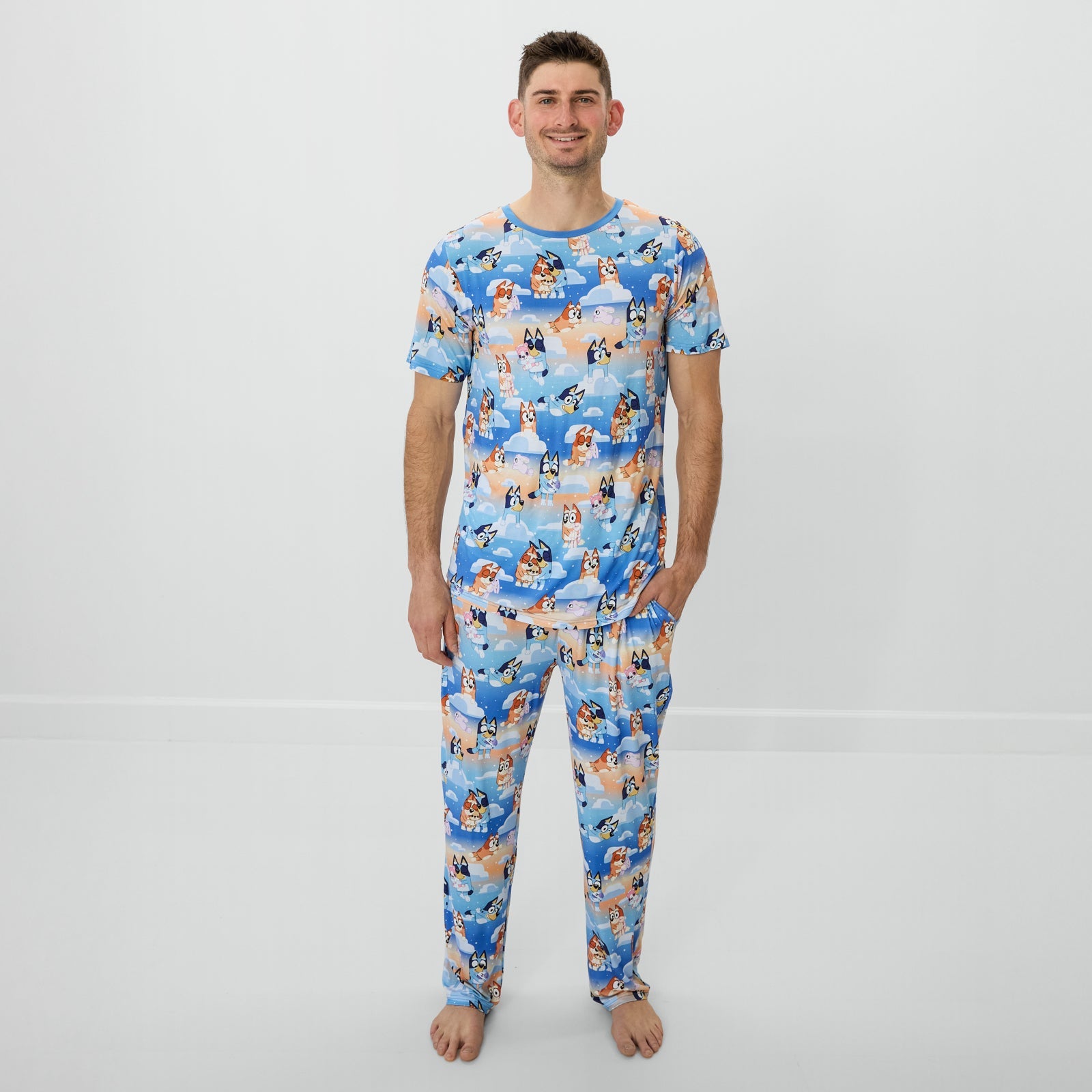 Bluey Blue Sleepytime Men's Pajama Pants