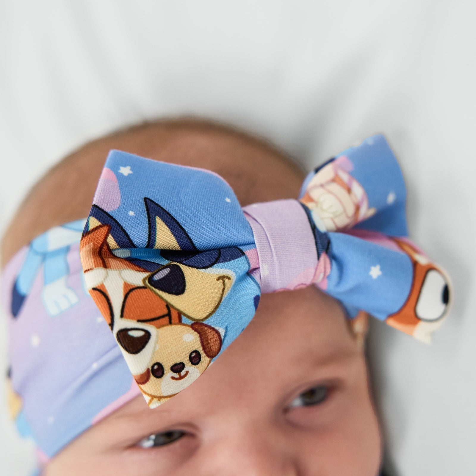 Bluey Purple Sleepytime Luxe Bow Headband