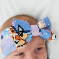 Bluey Purple Sleepytime Luxe Bow Headband