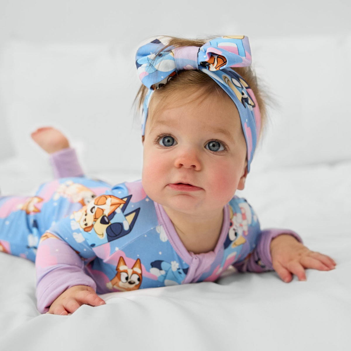 Bluey Purple Sleepytime Luxe Bow Headband