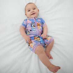 Bluey Purple Sleepytime Shorty Zippy
