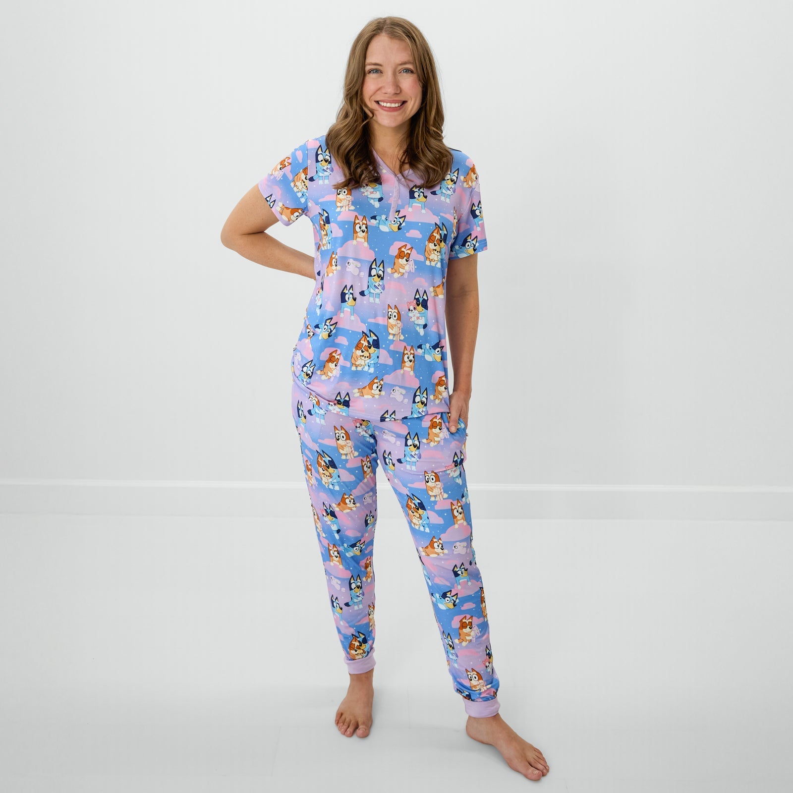 Bluey Purple Sleepytime Women's Pajama Pants