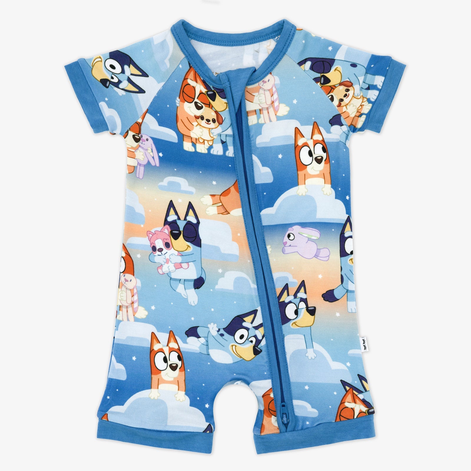 Bluey Blue Sleepytime Shorty Zippy