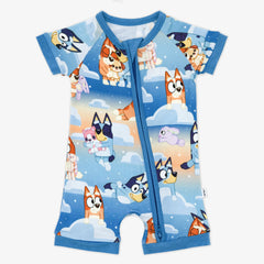 Bluey Blue Sleepytime Shorty Zippy