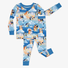 Bluey Blue Sleepytime Two-Piece Long Sleeve & Pants Pajama Set