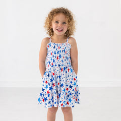 Bright Stars Smocked Dress