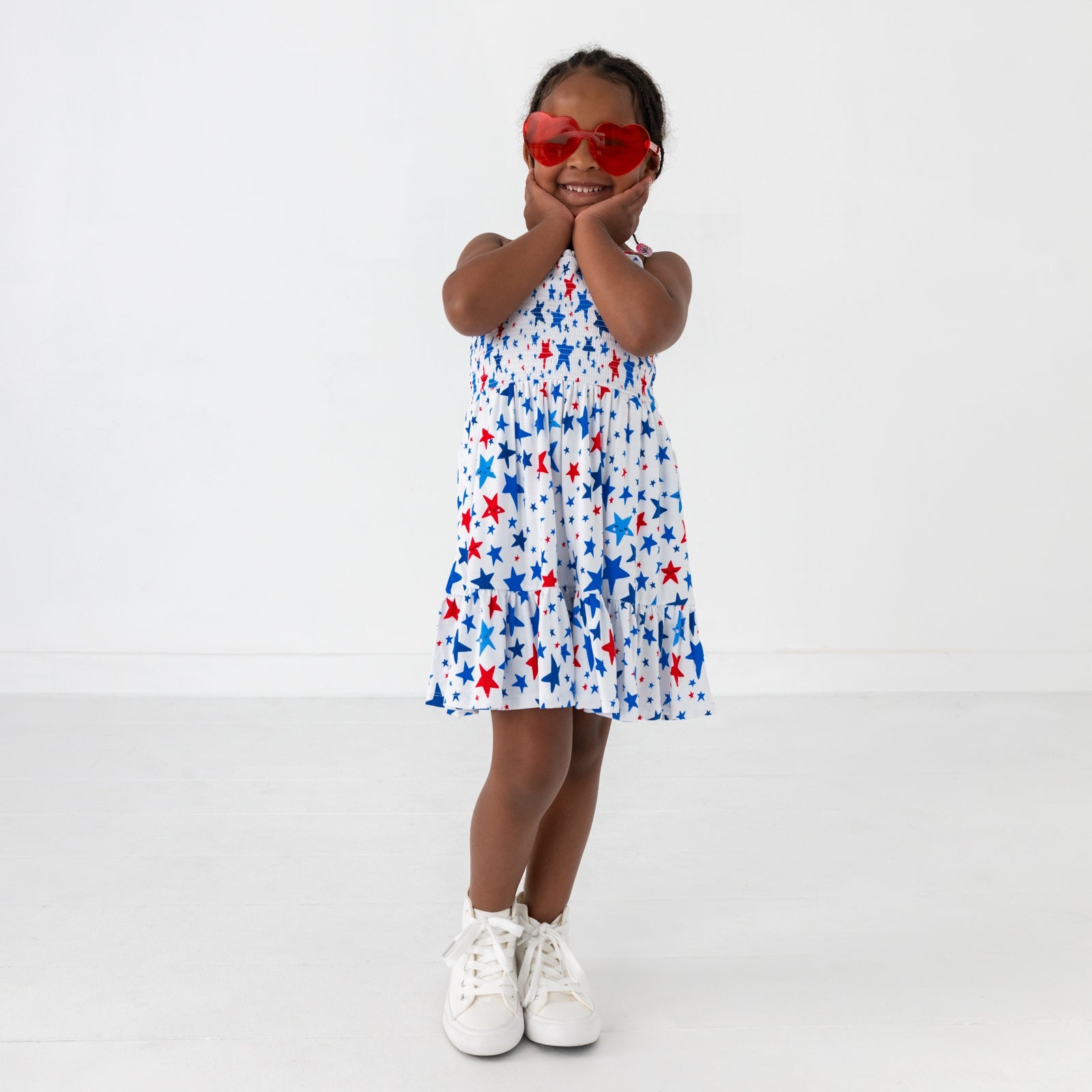 Bright Stars Smocked Dress