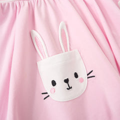Bunny Pocket Collar Skater Dress