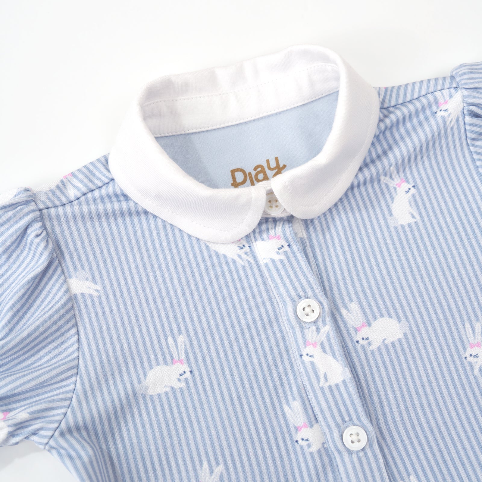 Bunny Stripe Button Down Dress with Bloomer