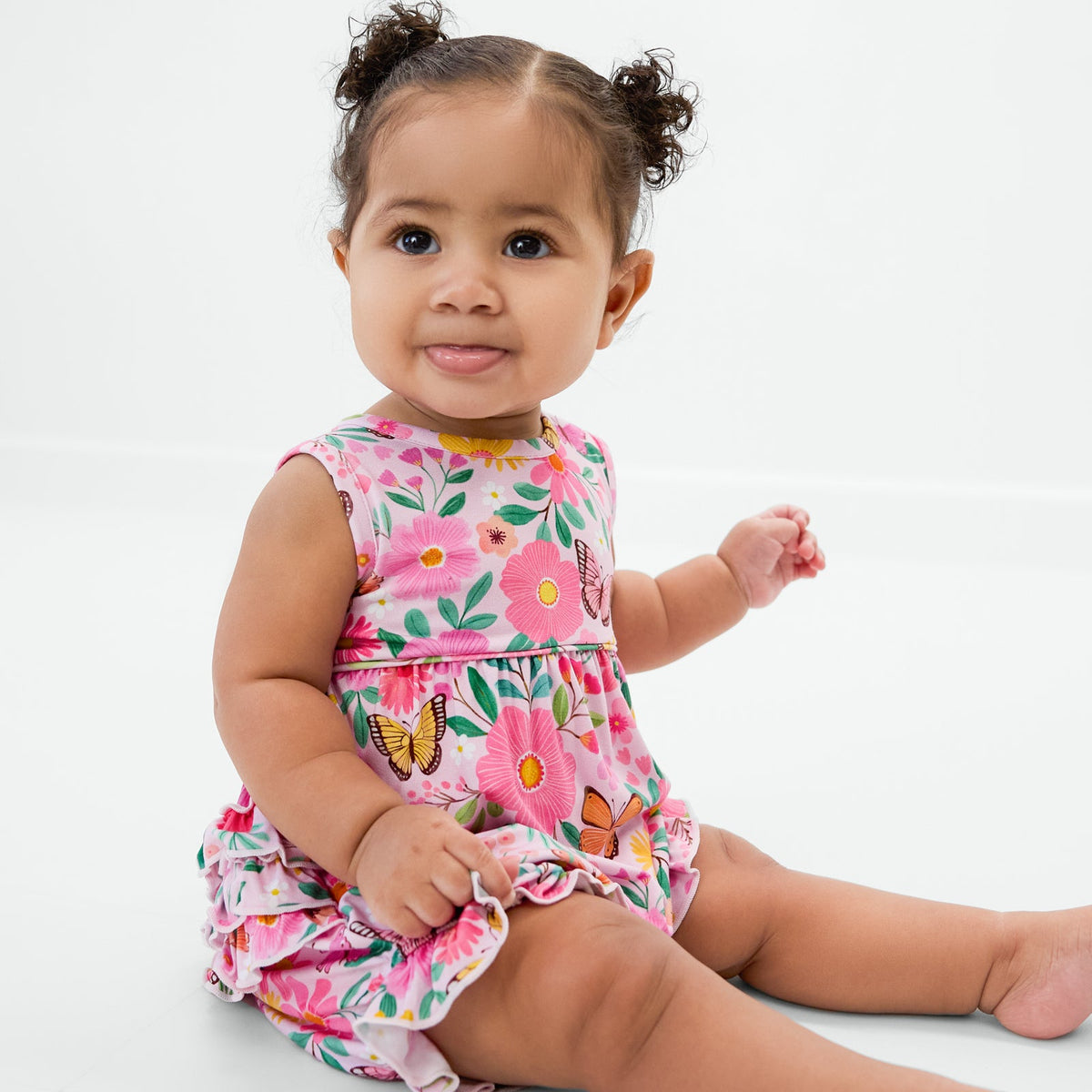 Butterfly Blooms Bubble Romper