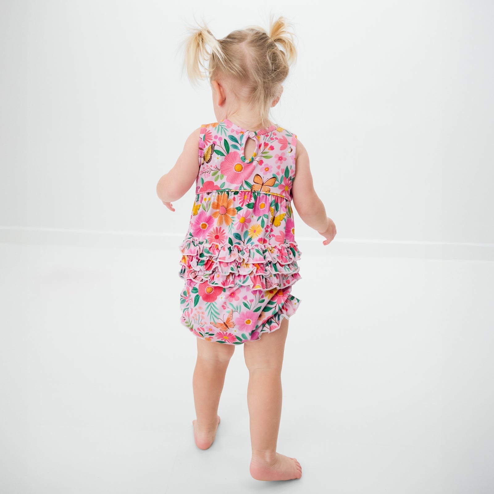 Butterfly Blooms Bubble Romper