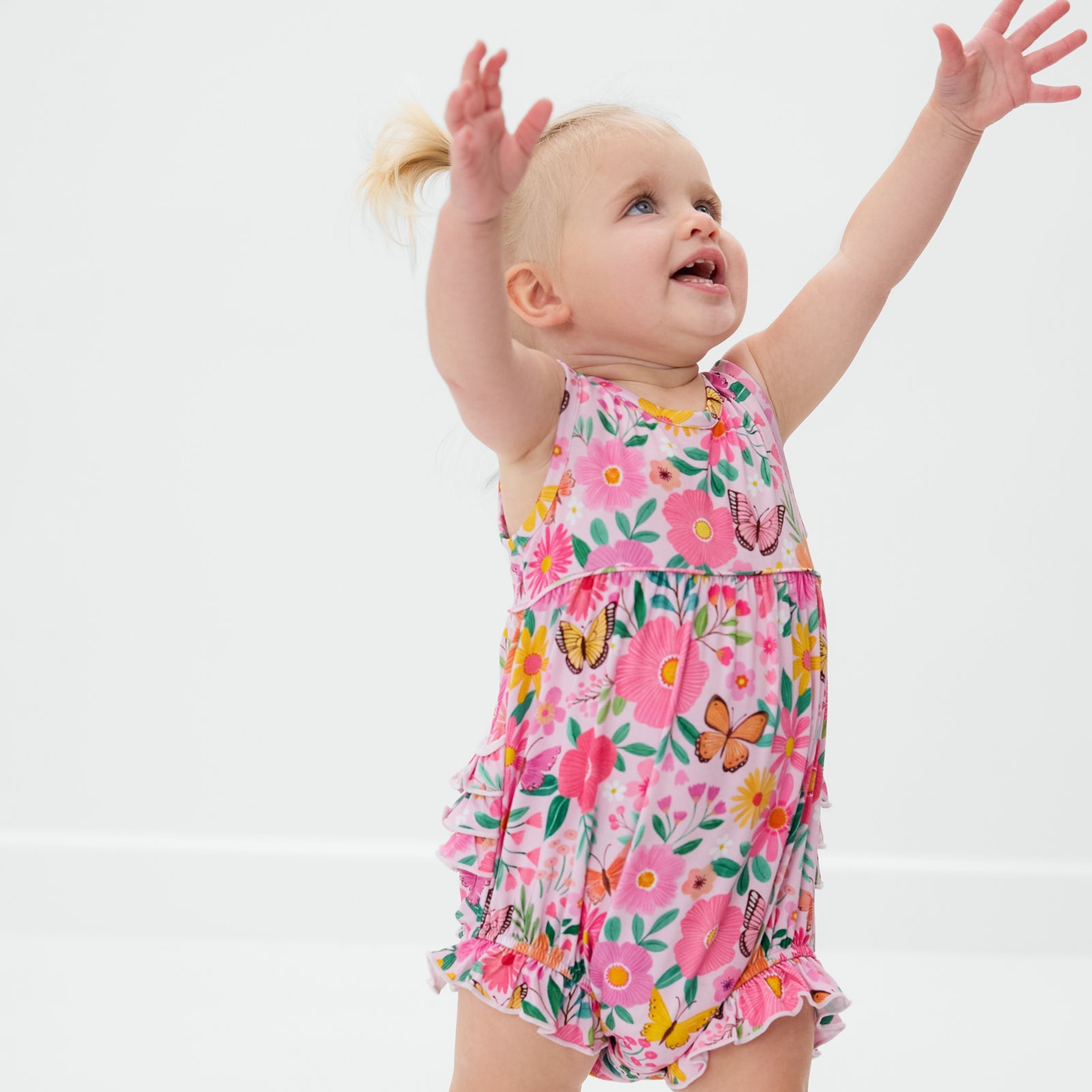 Butterfly Blooms Bubble Romper