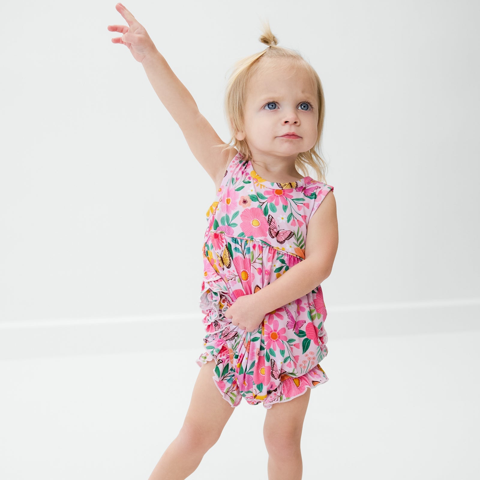 Butterfly Blooms Bubble Romper