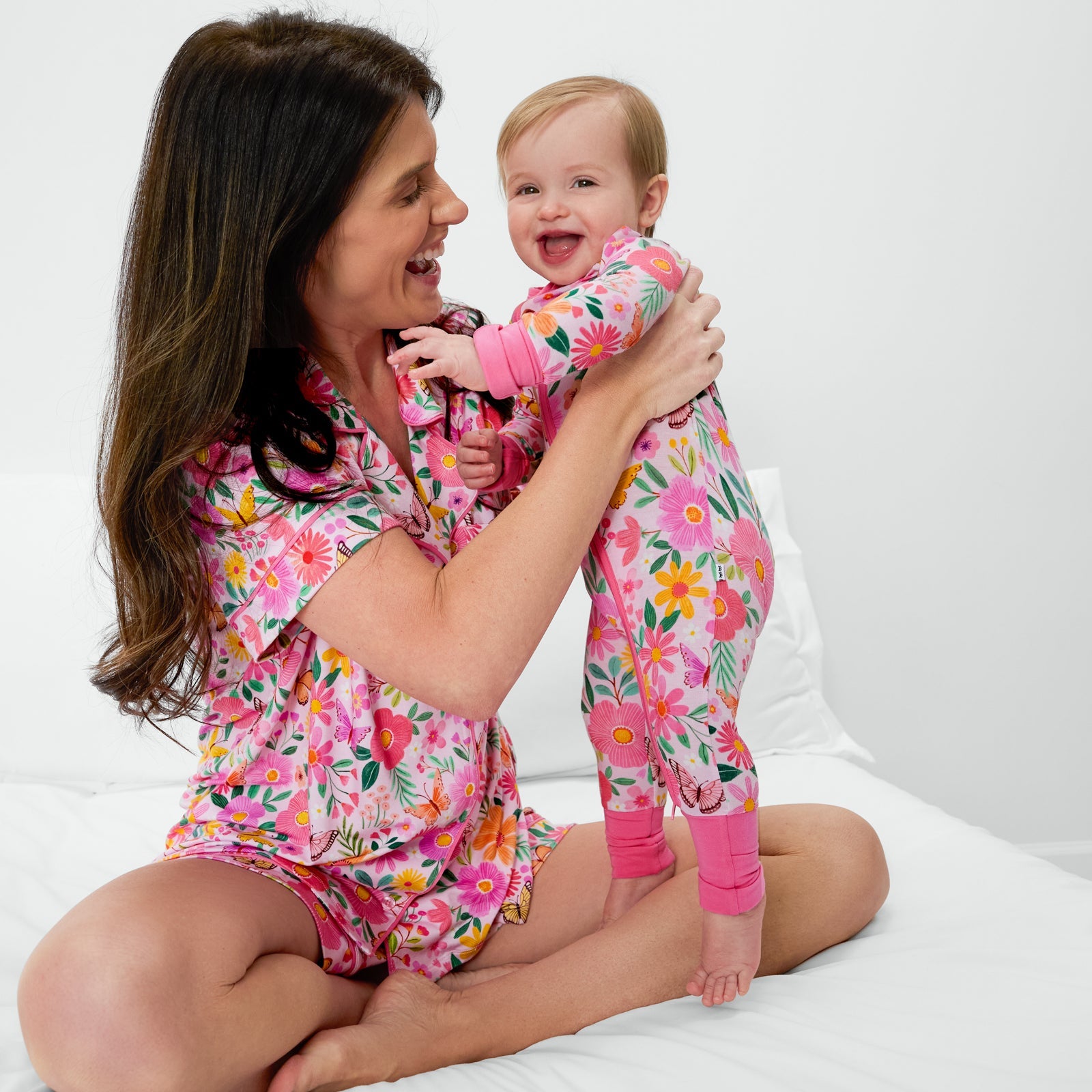 Butterfly Blooms Women's Short Sleeve & Shorts Pajama Set
