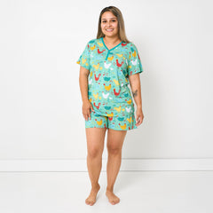 Cozy Coop Women's Short Sleeve Pajama Top