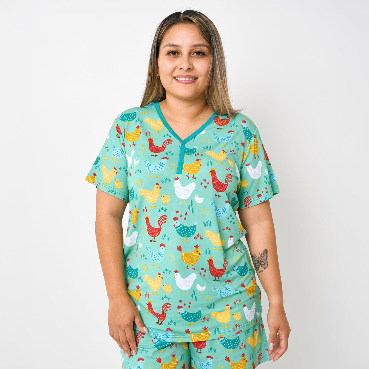 Cozy Coop Women's Short Sleeve Pajama Top