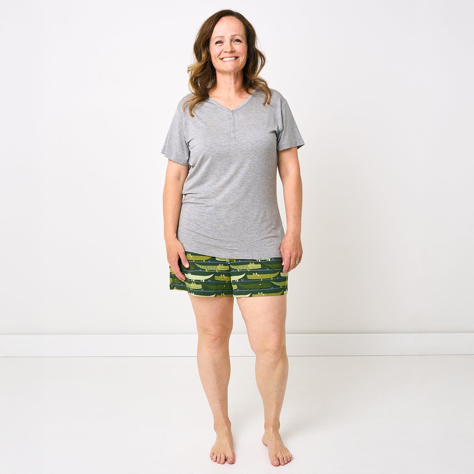 Crocodiles Women's Pajama Shorts