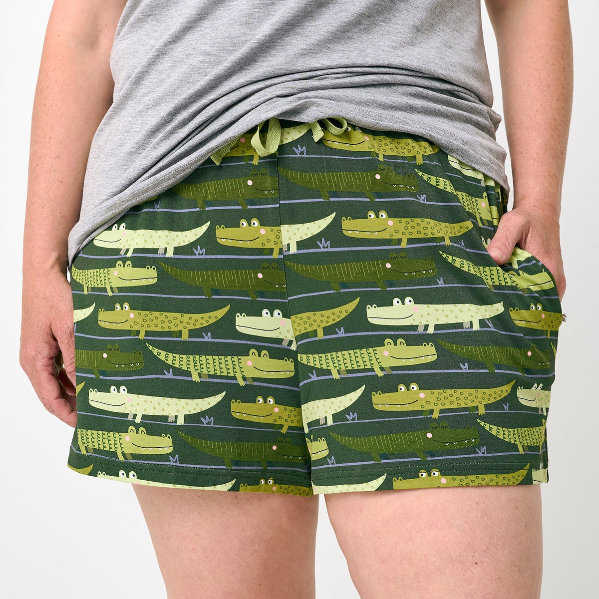 Crocodiles Women's Pajama Shorts