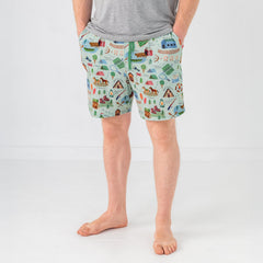 Green Camp Sleepies Men's Pajama Shorts