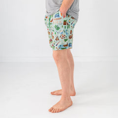 Green Camp Sleepies Men's Pajama Shorts