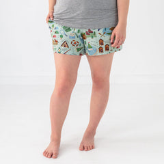 Green Camp Sleepies Women's Pajama Shorts