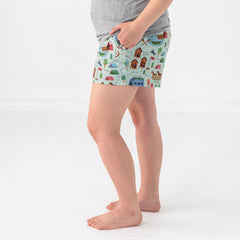 Green Camp Sleepies Women's Pajama Shorts