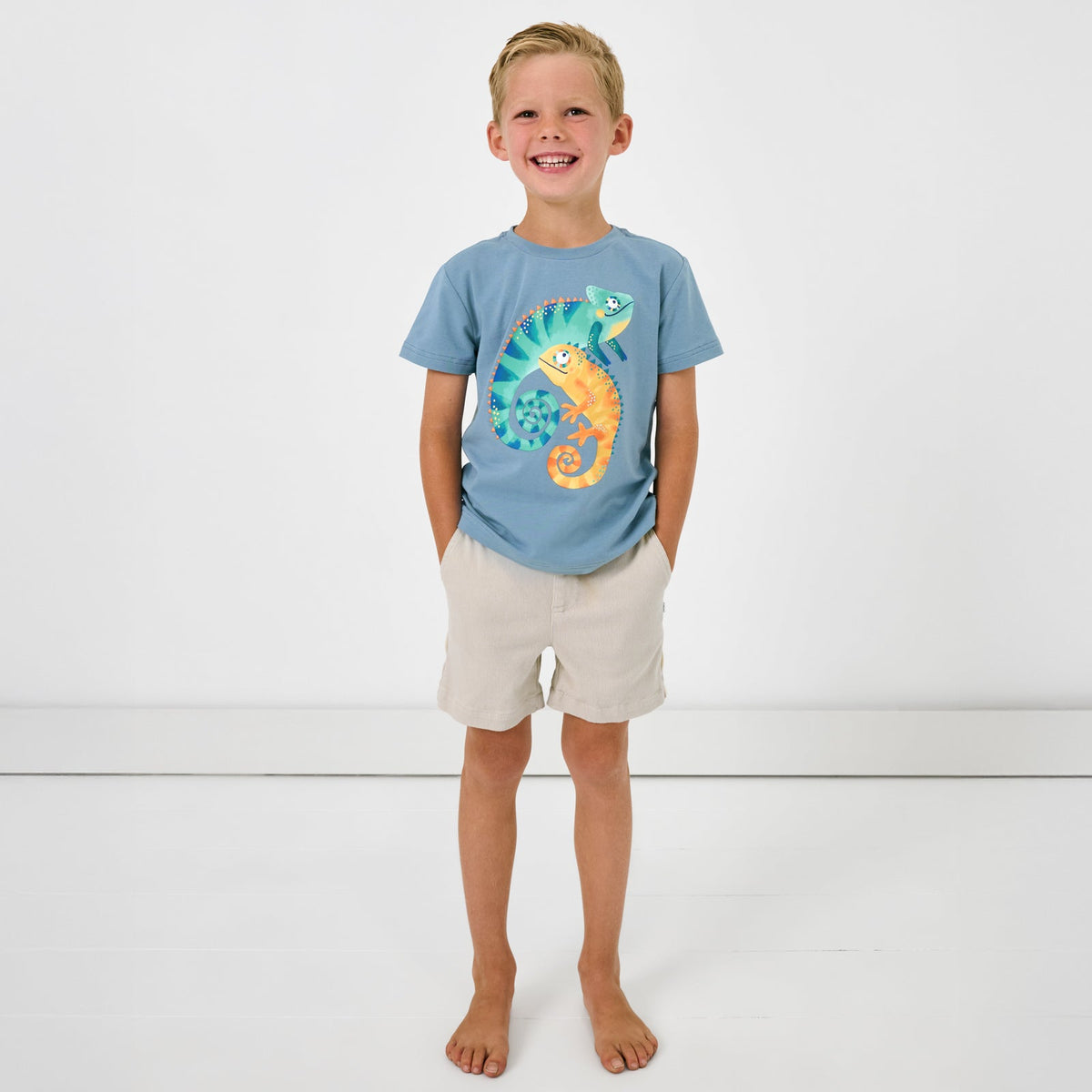 Bone Drawstring Shorts