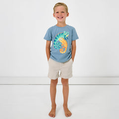 Bone Drawstring Shorts