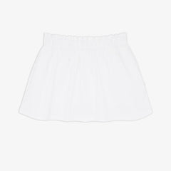 Bright White Denim Skort