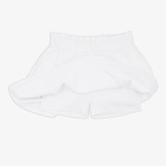 Bright White Denim Skort