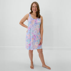 Doodle Blooms Women's Sleeveless Nightgown
