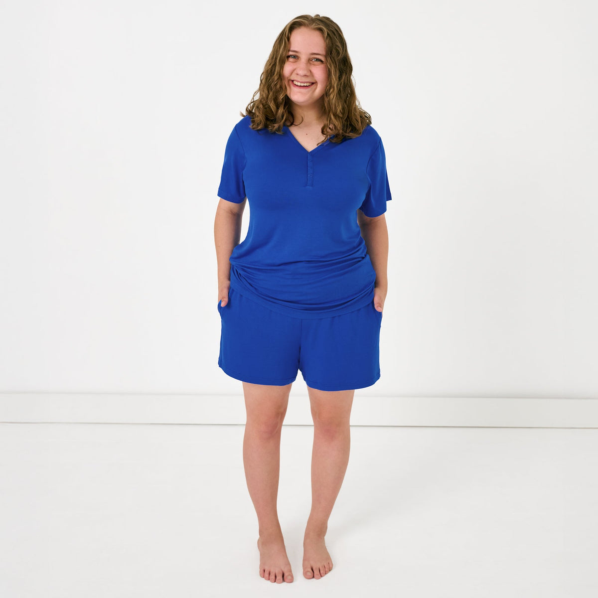 Electric Blue Women's Pajama Shorts