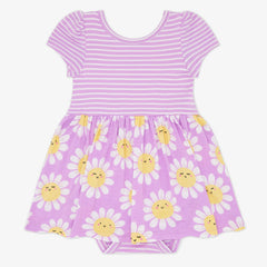 Flower Power Skater Dress with Bodysuit