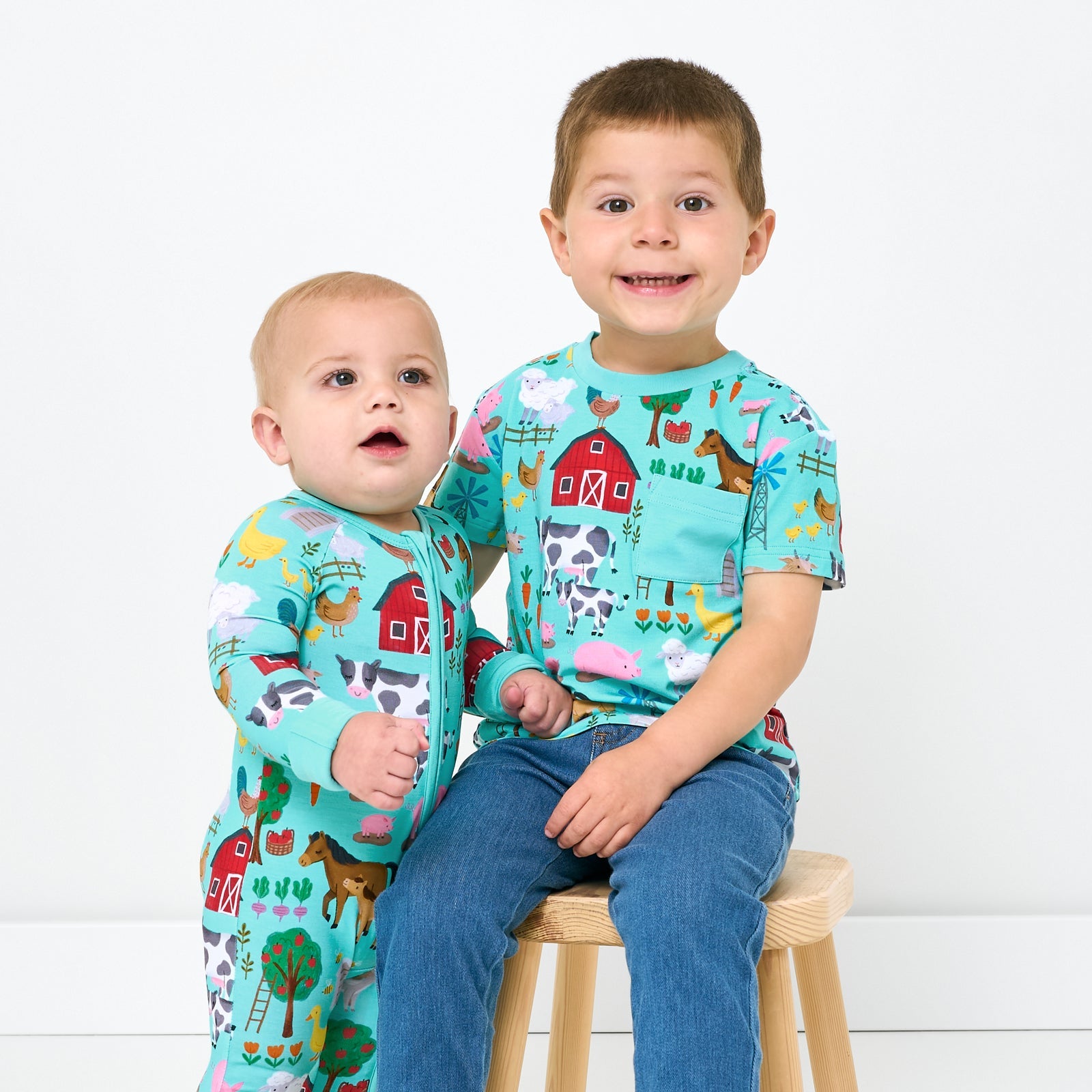 Blue Farm Fam Relaxed Pocket Tee